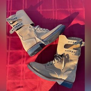 Men's Stylish Tan Combat Boots